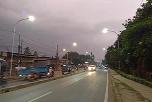 太陽能二體燈案例